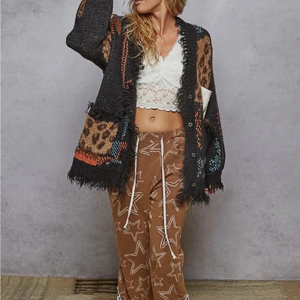 POL Multicolor Patterned Cardigan - Picture 2 of 2